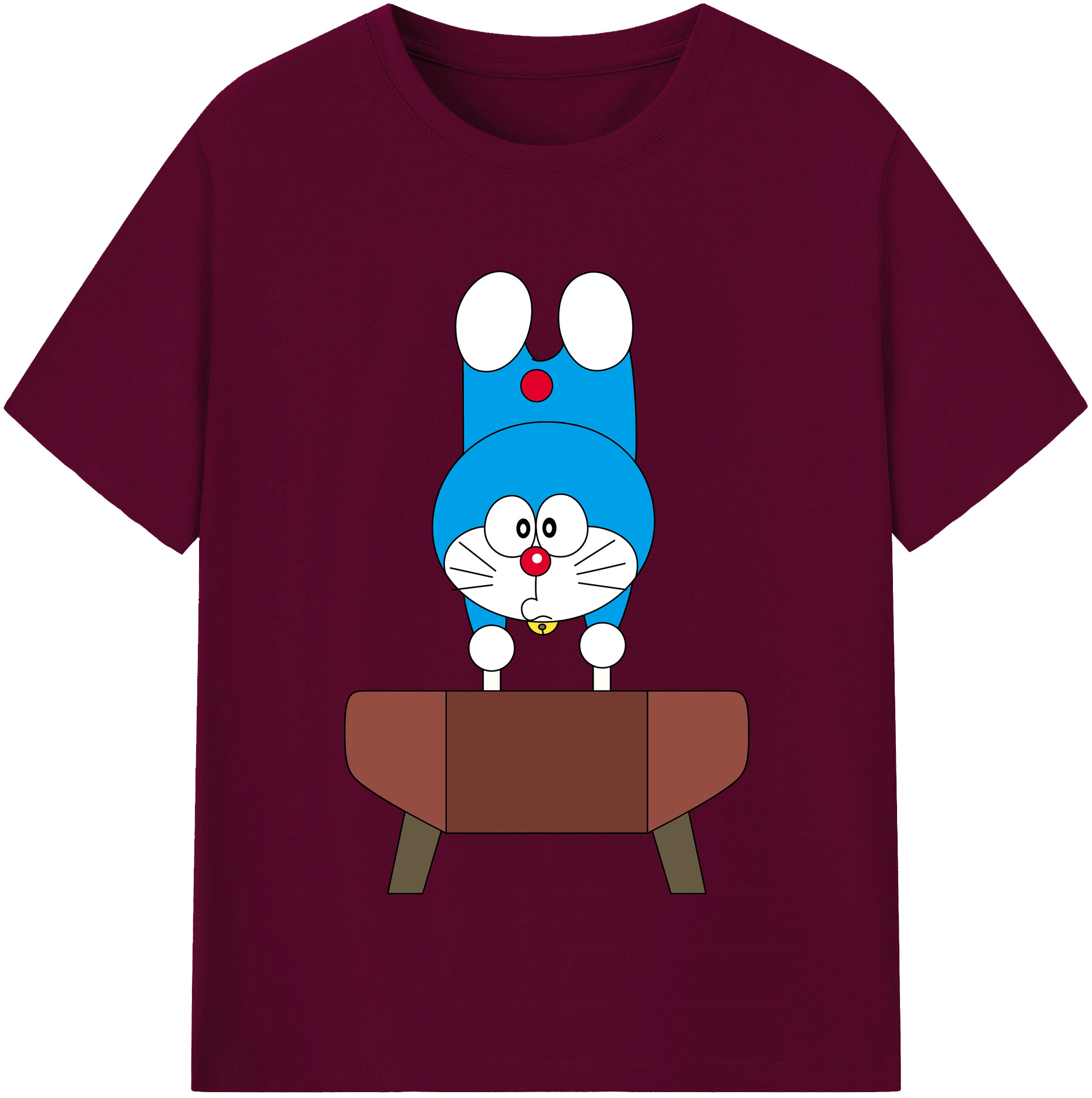（画像用） ドラえもん Doraemon レディースカジュアルプリントTシャツ（綿100％）